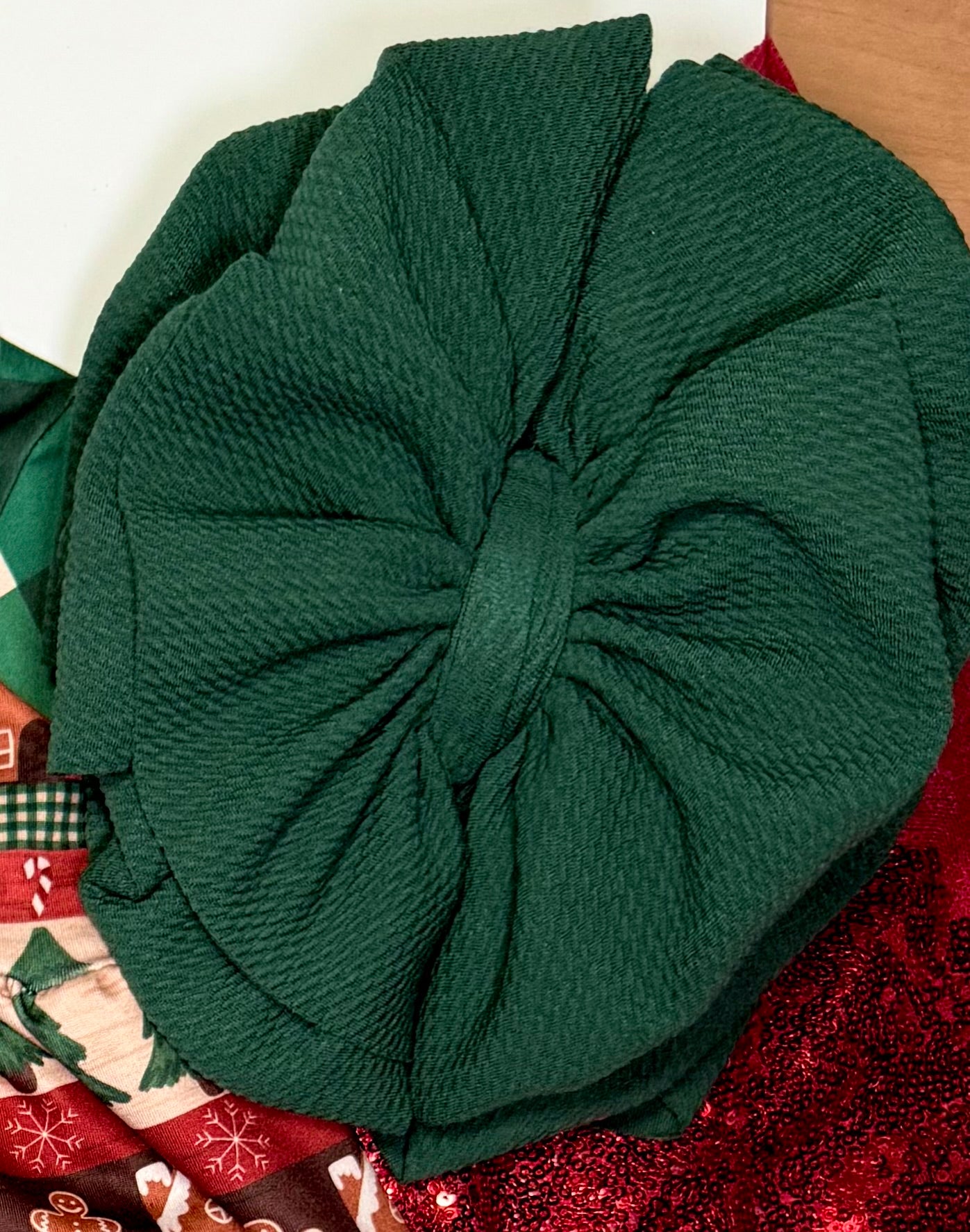 Hunter green bows
