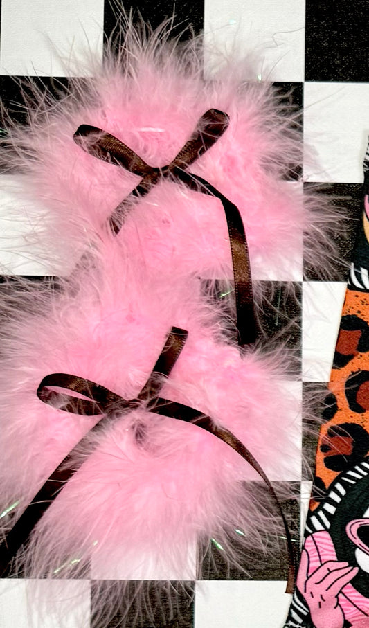 Fur clip bows