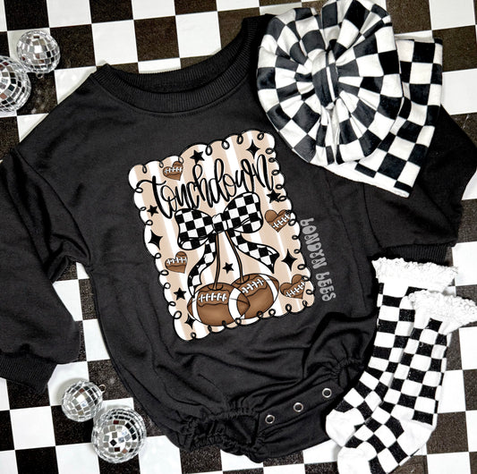 Football sweater romper