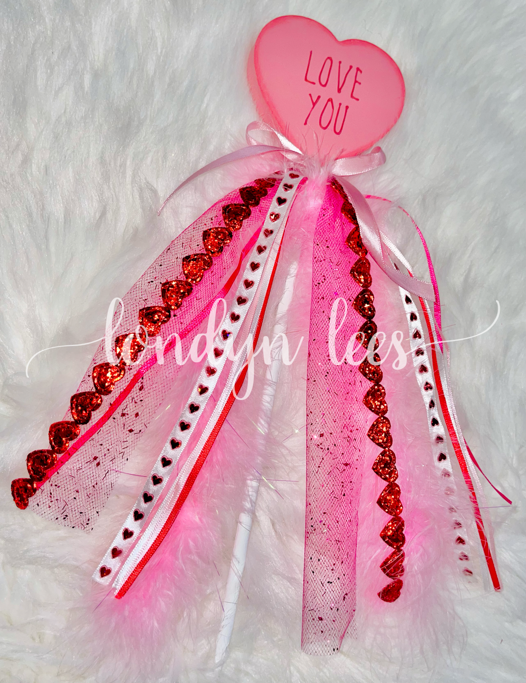 Pink heart wand