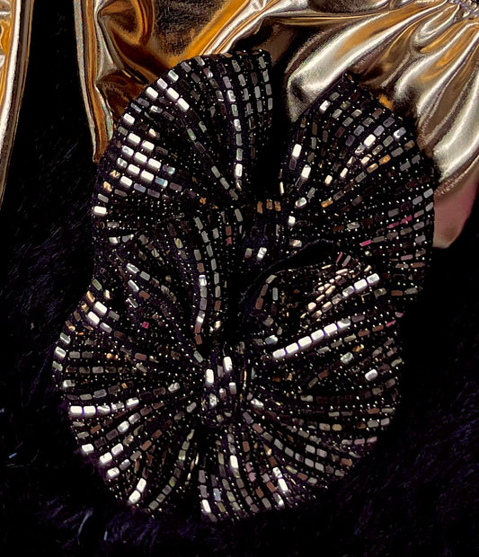 Gold disco bows