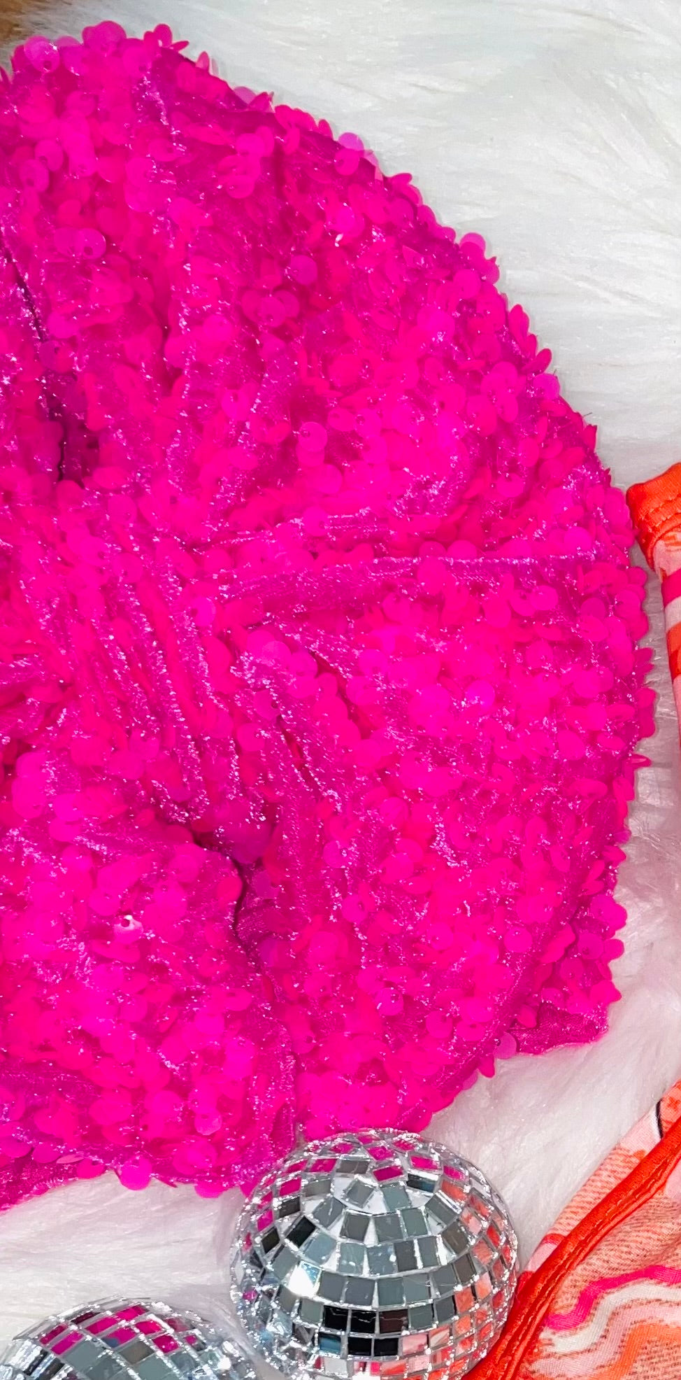 Barbie pink sequin bows