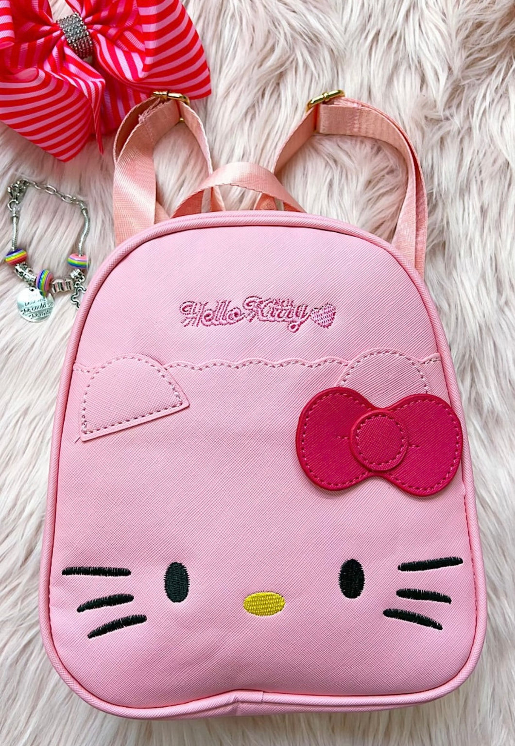 Pink HK backpack