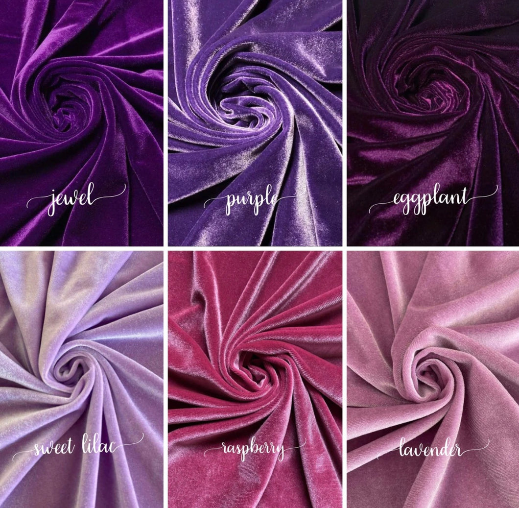 Pick your color velvet bows (purples)