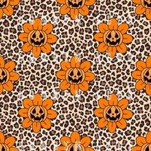 Load image into Gallery viewer, Floral pumpkin on cheetah
