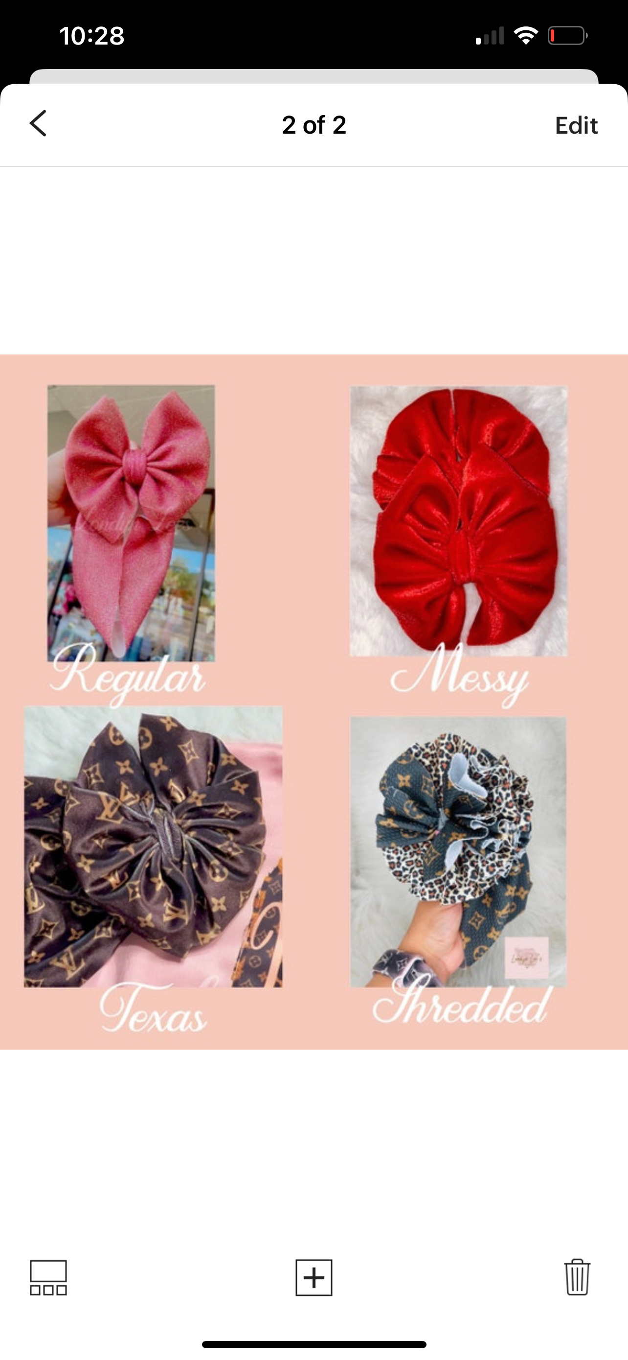 Pick your color satin bows (pinks)