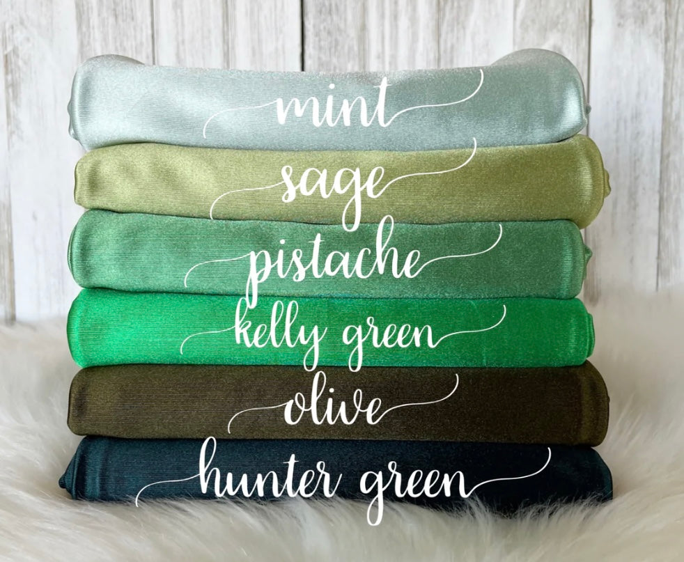 Pick your color satin bows (greens)
