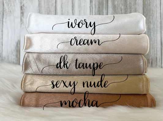 Pick your color satin bows (nudes)