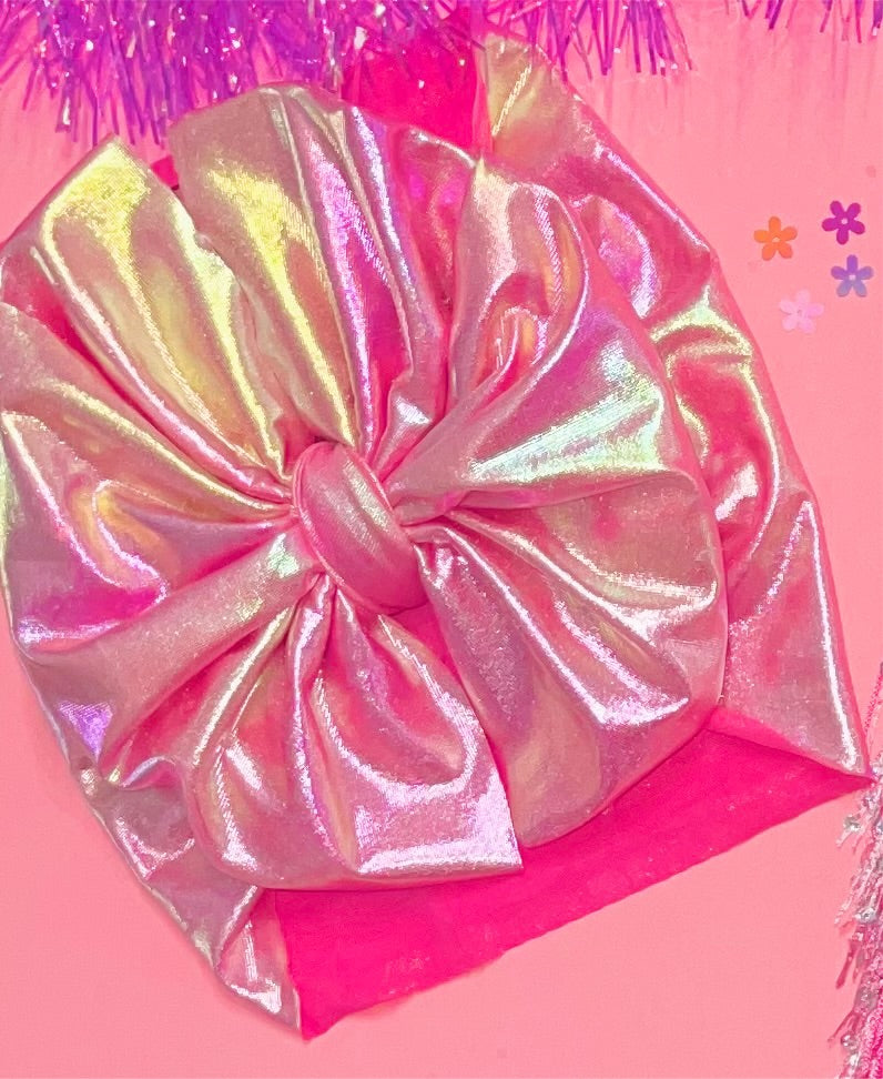 Magnolia pink chrome bows