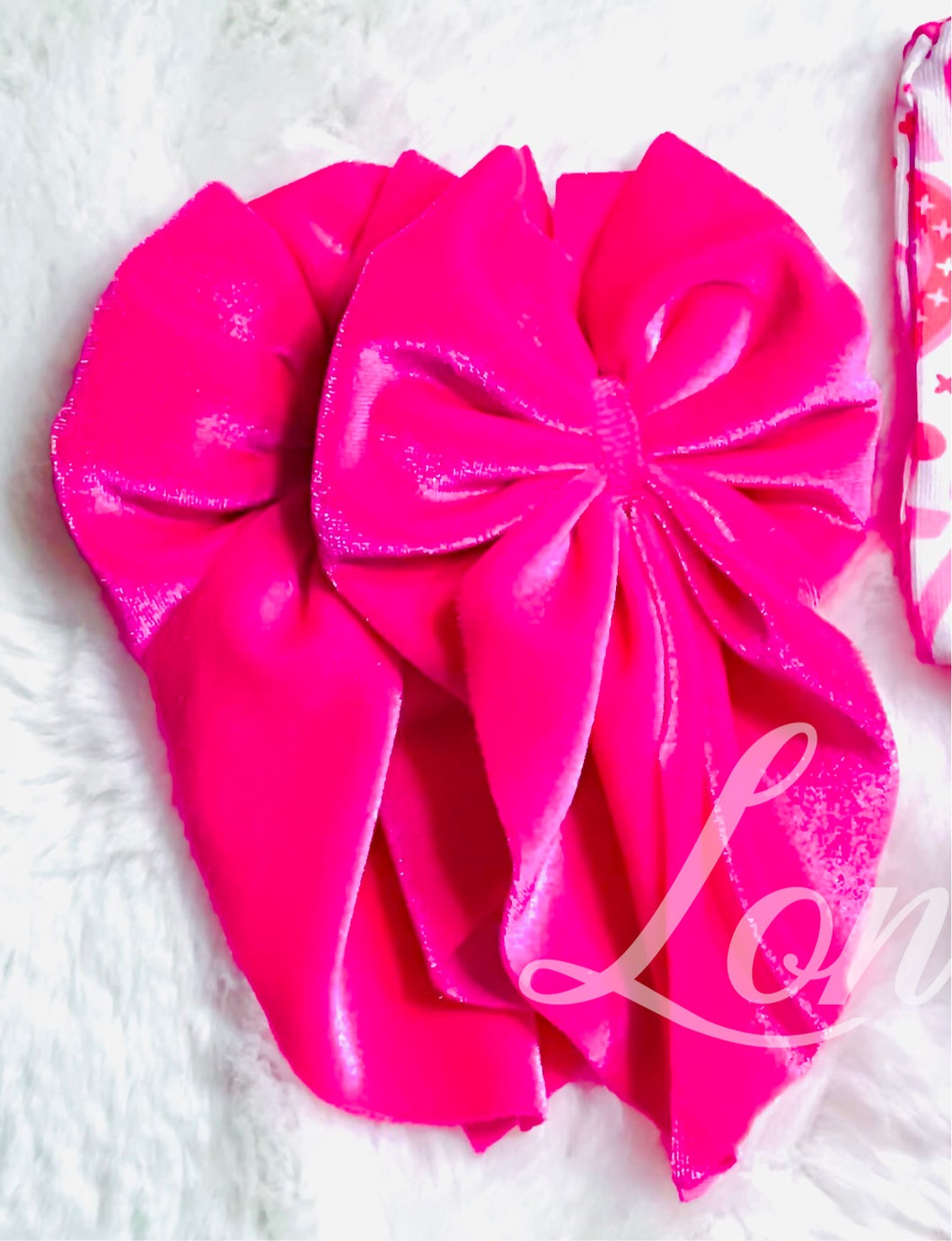 Barbie pink velvet bows