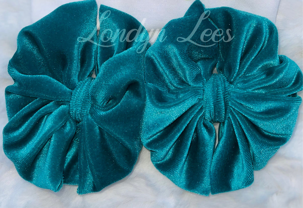 Christmas green bows