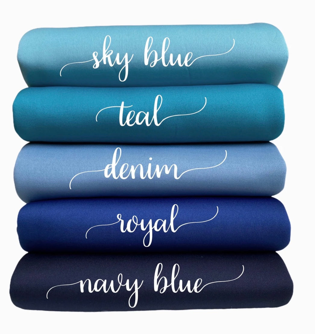 Pick your color scuba bows (blues